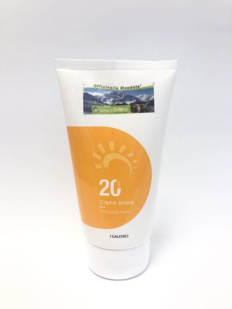crema solare spf 20