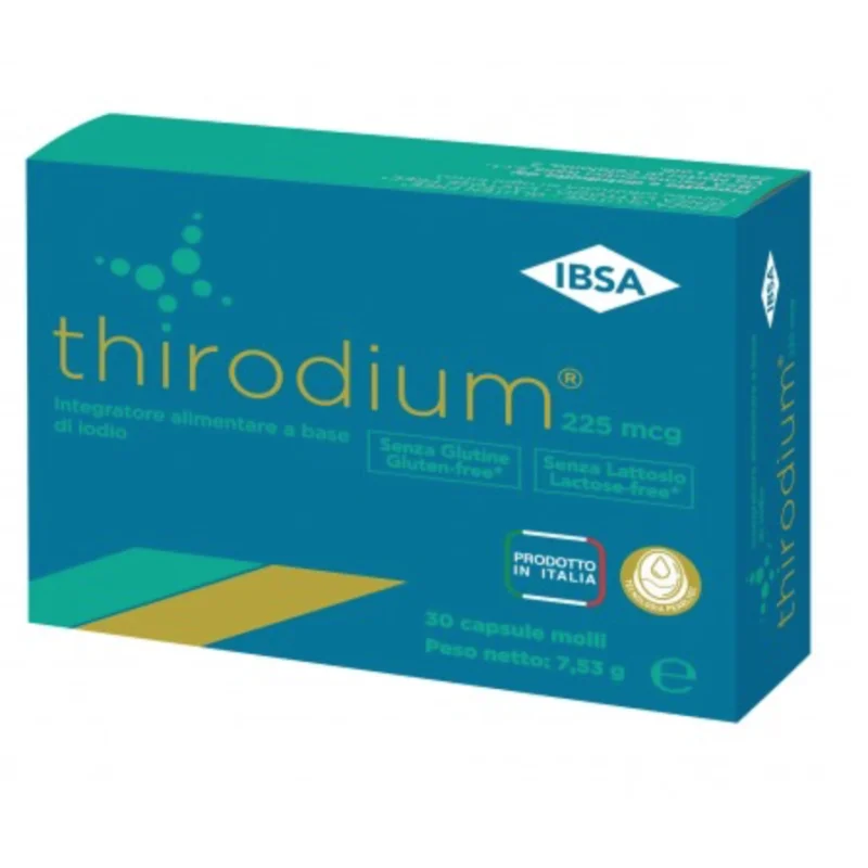 Thirodium 225 mcg Integratore di Iodio 30 Cps