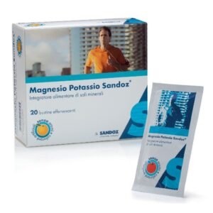Magnesio e Potassio Sandoz 20 bustine effervescenti - Integratore di Sali Minerali